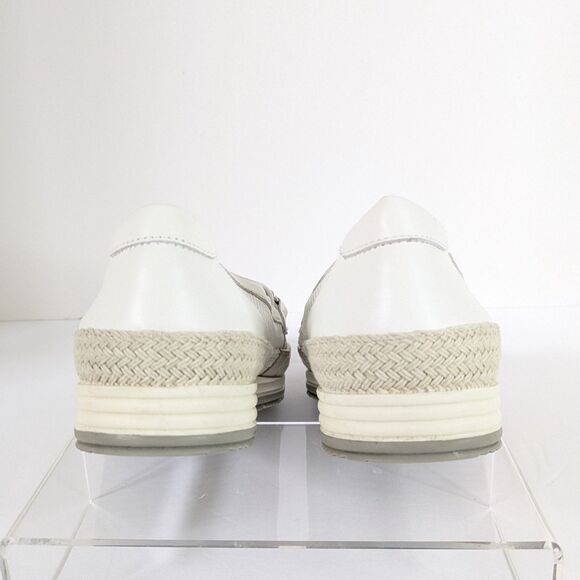 VANELI Quarzi Womens 7.5N (AA) White Perforated Espadrille Loafers Flats Preppy - Picture 6 of 13